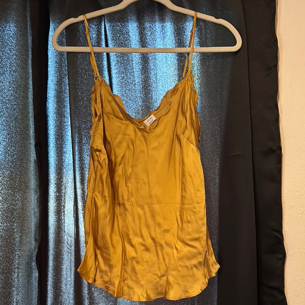 WILFRED Women's Gold Satin Cami Top